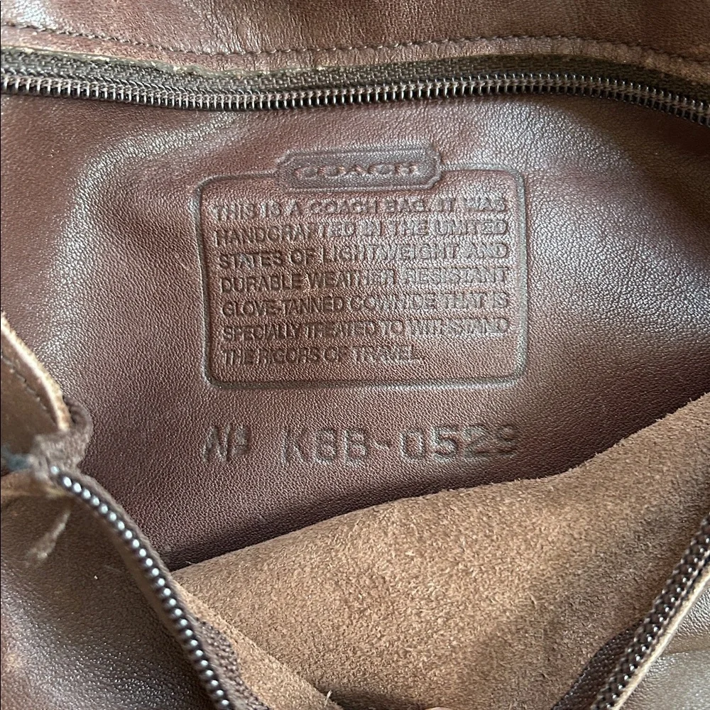 Coach Brown Leather Backpack - Picture 12 of 17